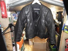 VINTAGE BIKO BLACK LEATHER CLASSIC BIKERS JACKET SIZE 40"
