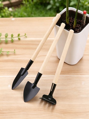 3pcs miniature garden tools - garden,