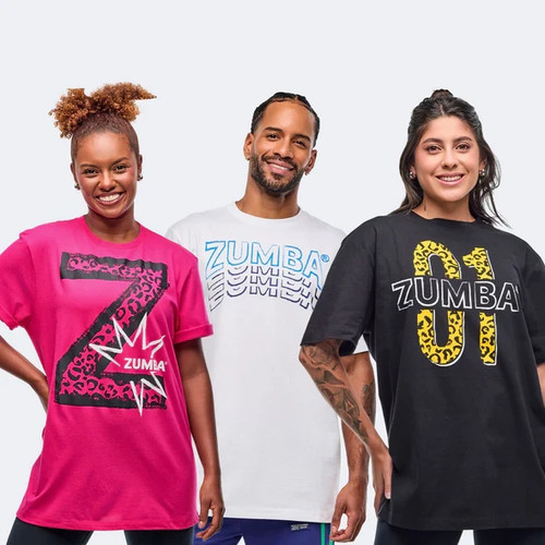 Zumba sizzlin unisex tee 1 - zumba, sizzlin'