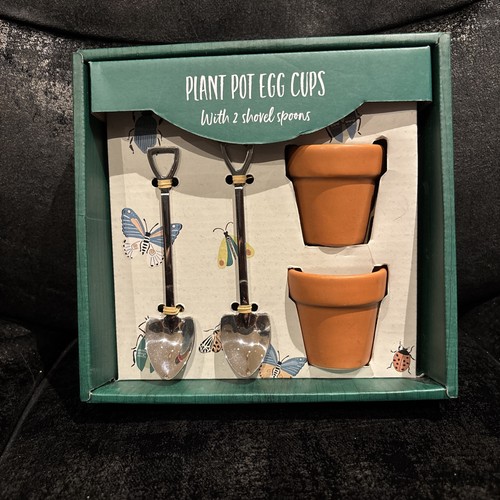 Plant pot egg cup set - set, with