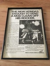 HONDA SPACY SCOOTERS-1983 original A3 framed poster size advert