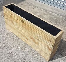Lined Wooden Garden Trough