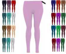  LADIES PLAIN LEGGINGS NEW