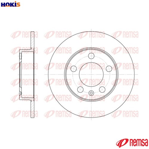 Brake disc 6547 for - disc, 6547.00