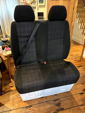 Mercedes Sprinter 906 NS Passenger Twin Bench Seat + Base and Mats / Very Good 