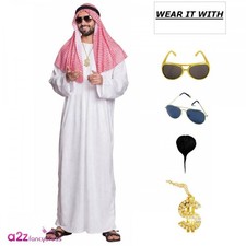 Mens arab sheikh costume with - mens,