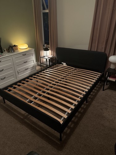 Ikea slattum upholstered - ikea, bed