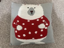 Christmas Polar Bear Cushion