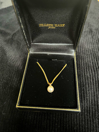 Yellow 9ct gold 18in - 9ct, curb
