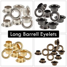 100pcs Long Barrel Eyelets