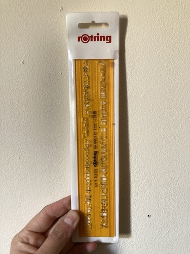 Rotring iso lettering - lettering, stencil