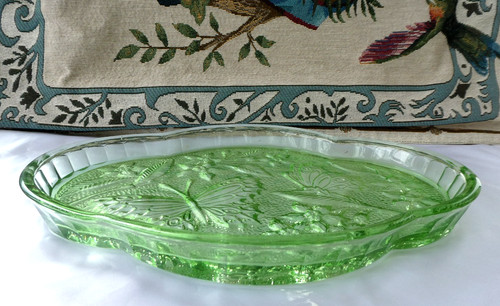 Vintage green glass - vintage,
