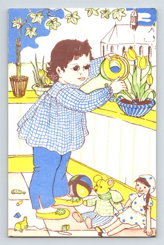 Children teddy bear postcard - teddy,