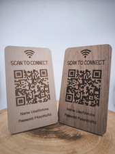Wooden Wifi Plaque Custom Wifi