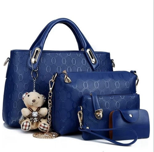 Women 4pcs blue leather - 4pcs,