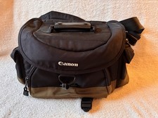 Canon 100EG DSLR Camera Gadget Deluxe Waterproof Bag Black & Olive 