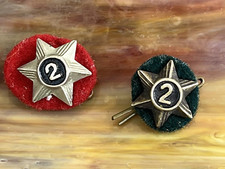 Vintage Metal Scout Badge 2 x Number 2
