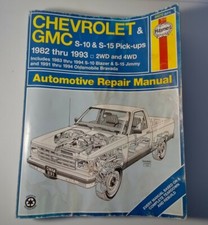 1982-93 Chevrolet S-10 Blazer GMC S-15 Jimmy Pickup Bravada Haynes Repair Manual