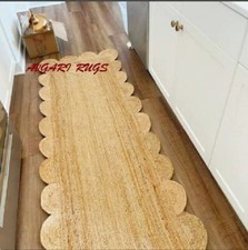 Jute Runner Rug Latest Scallop