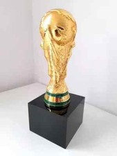 Official Trophy FIFA World Cup gold-plated big replica Pedestal Licensed 100mm