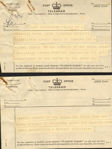 1963 telegram from buckingham