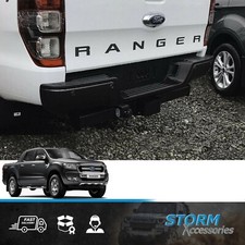 RANGER T6 WILDTRAK 2012-2022 REPLACEMENT REAR BUMPER WITH SENSOR HOLES IN BLACK