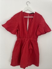 Zara Red Wrap Play suit