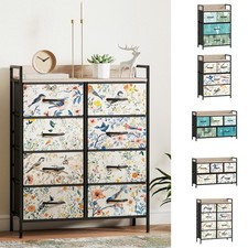 Chest of Drawers for Bedroom, Fabric Dresser with Open Shelf