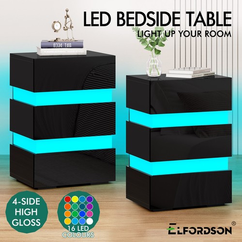 Elfordson bedside table led - table,