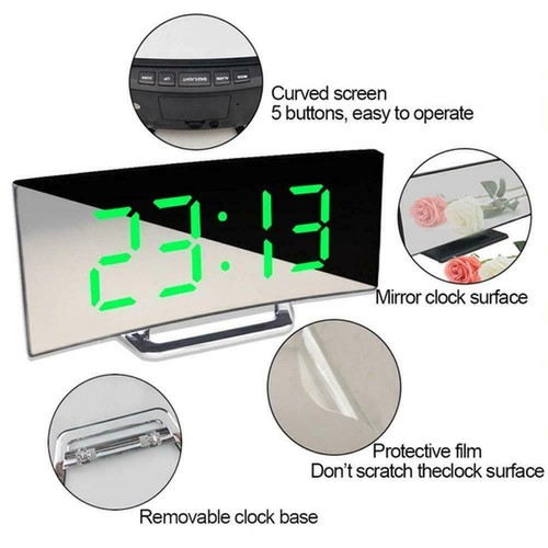 Led digital alarm clock usb - led,