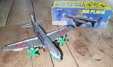 Tin Plate  Metal Friction Toy Passenger Plane MF-107 Mint in Box