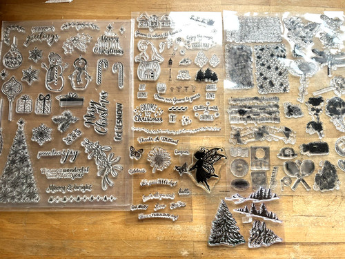 Christmas bundle clear ink - clear,