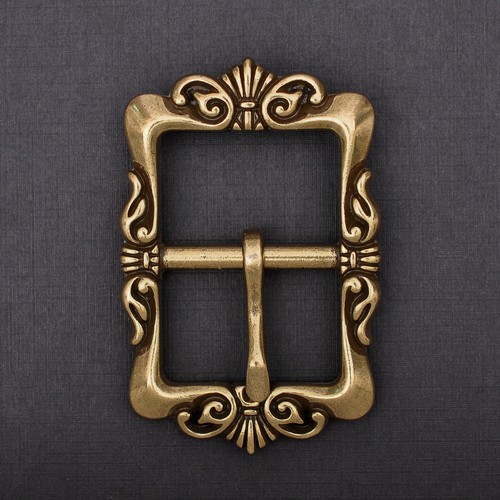 Retro brass flower pin - retro,