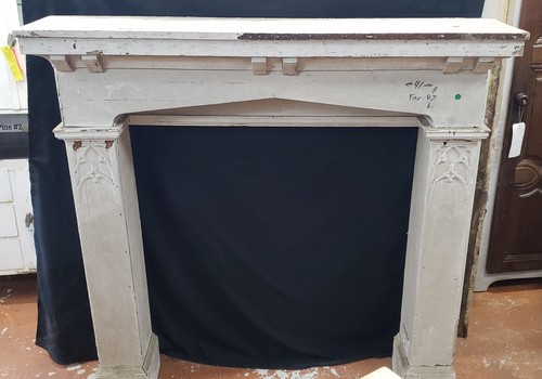 Ornate fireplace mantel - fireplace, 60"
