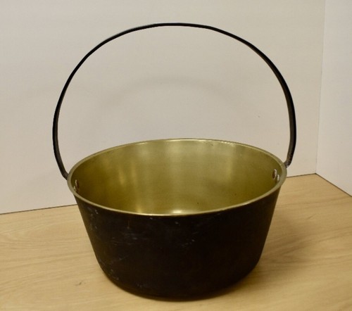 Large victorian brass jam - victorian, pan