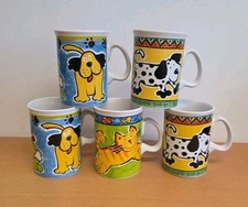 Set Of 5 Rayware Tea Cups