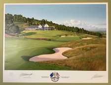 Graeme Baxter 2010 GOLF RYDER CUP LITHO PRINT Signed By COLIN MONTGOMERIE 50x66