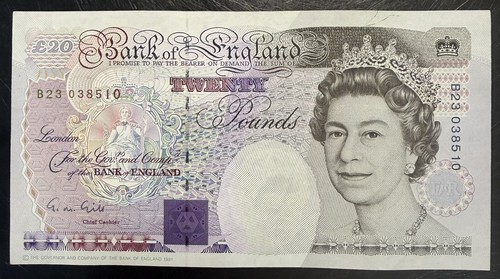 Old twenty pound note - old,