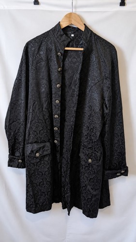 Black gothic brocade - gothic, xl