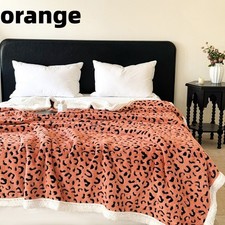 Leopard Print Throw faux