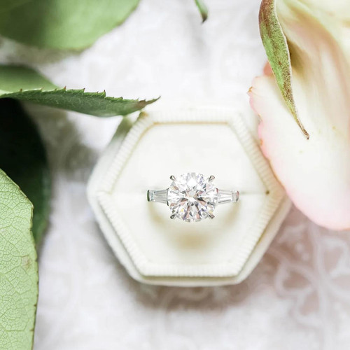 Diamond ring engagement band - diamond,