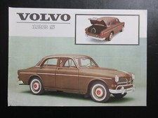 1962 Volvo 122S Spec Sheet Sales Brochure Vintage Dealer Advertising