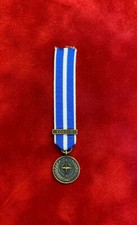 NATO KOSOVO MINI MEDAL WITH CLASP AND RIBBON, BRAND NEW