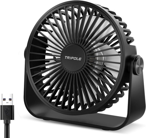 Tripole usb desk fan - desk, speeds