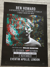 BEN HOWARD Concert poster - London oct-nov.2024 music show tour Gig memorabilia.