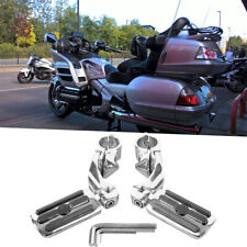 For Honda GL1800 Motorcycle Highway Foot Pegs Rest 1-1/4" Engine Guards Chrome
