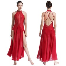 Womens Leotard Flamenco Dress