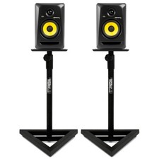 Gorilla Stands Adjustable Home Studio DJ Studio Monitor Speaker Stand (Pair)