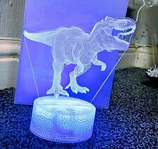 Hiveseen 3D Dinosaur Night Light - Multiple Colours with 1 Touch