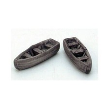 2 Wooden Rowing Boats -